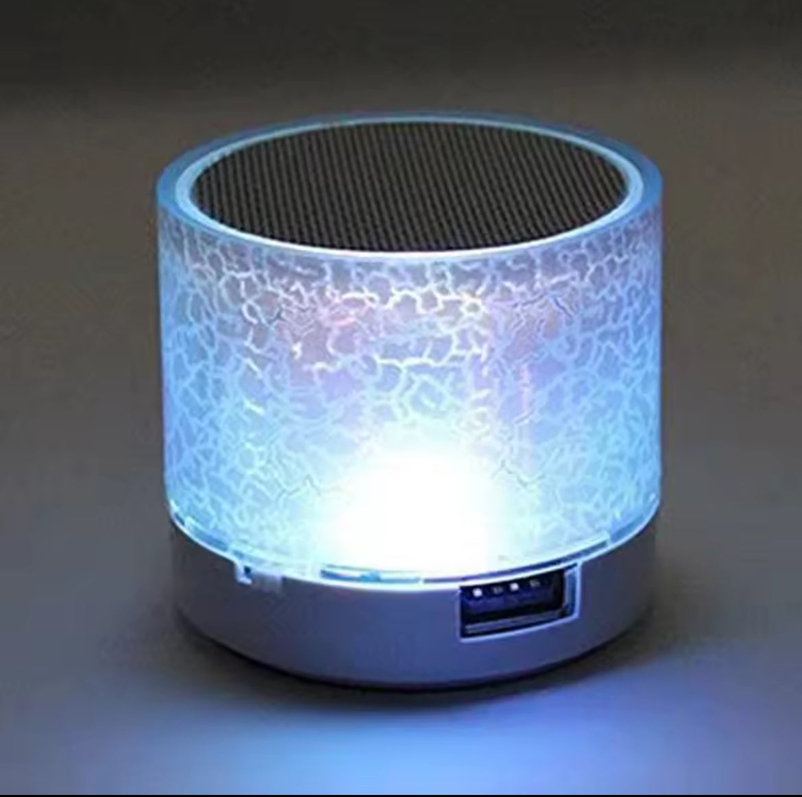 Mini Bluetooth Speaker Wireless Loudspeaker Crack LED SD Card USB
