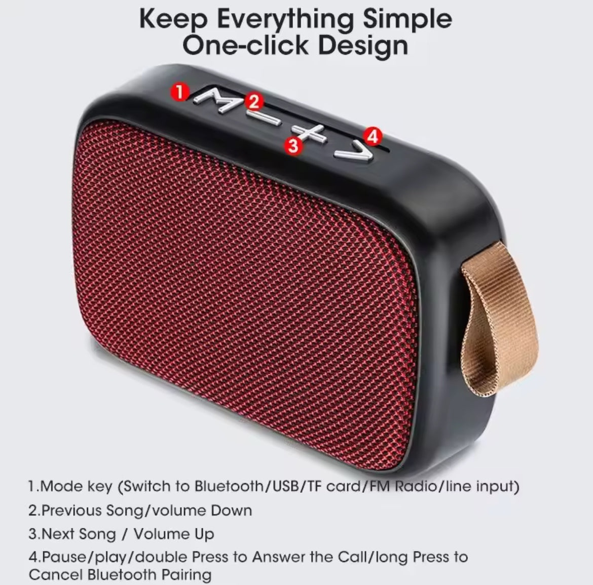 Wireless Speaker: Outdoor Portable Mini Speaker