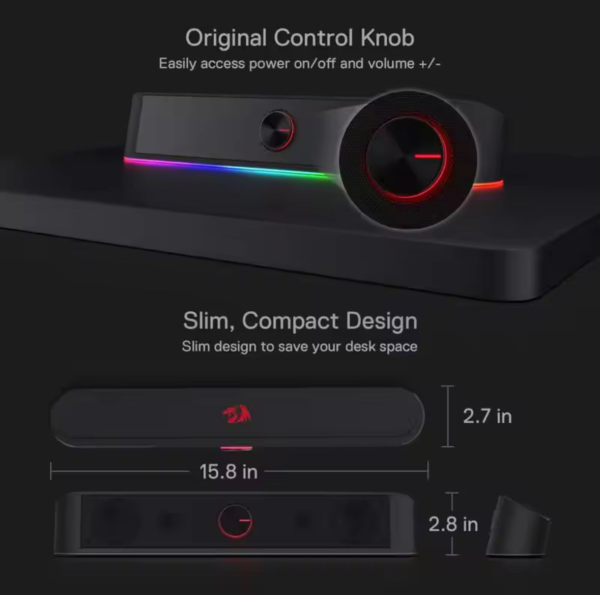 Redragon GS560 Adiemus RGB USB Desktop Sound